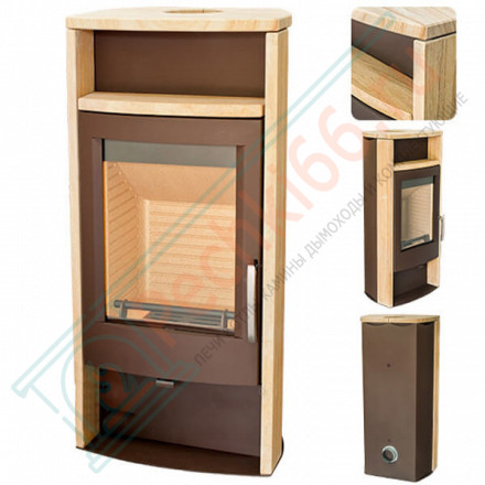 Печь-камин Alvesta, Коричневый/песчанник (Thorma) до 190 м3