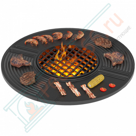 Чугунная гриль плита Gurman Ø 1000 (Везувий)