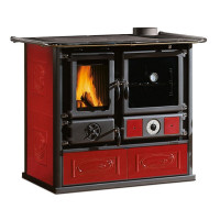 Печь с варочной поверхностью TermoRosa D.S.A, цвет бордовый (La Nordica)