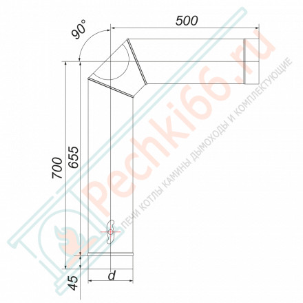Элемент подключения VBR, черный (НЕРЖ-439/0,8) d-115 (Вулкан)