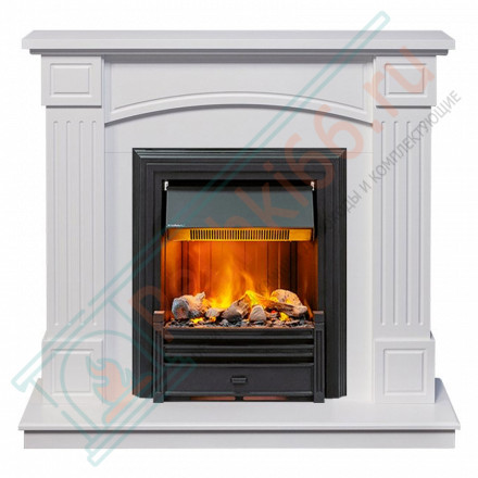 Каминокомплект Boston - Белый (Высота 925см) с электроочагом Brookline Black (Dimplex)