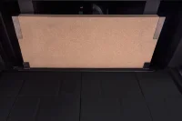 Каминная топка Дельта 800 RPB два стекла правая принтинг подовое горение черный шамот (Экокамин)