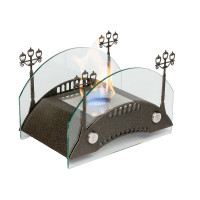 Биокамин Пушкинский мост S, бронза (LuxFire)