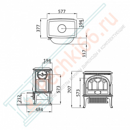Чугунная печь F3 IVE (Jotul)
