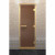 Стеклянная дверь для хамама в золотом профиле, бронза матовая 200х80 (по коробке) (DoorWood)