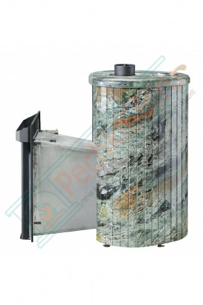 Дровяная банная печь Ферингер ОПТИМА "Жадеит перенесённый рисунок" до 28 м³