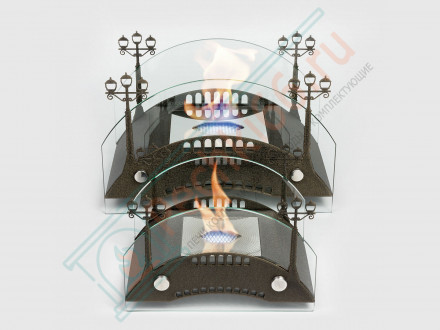 Биокамин Пушкинский мост M, бронза (LuxFire)