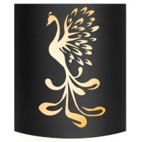 Абажур BLACK (AISI 430) тип 7 "Жар-птица" (Везувий)