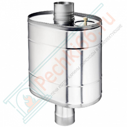 Натрубный бак для воды (НЕРЖ-439/0,8мм) 80 л, d-120 (УМК)