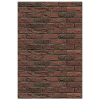 Плита ФАСПАН Красно-коричневый №1003 Вертикаль 9 мм 1200х600мм (Везувий)