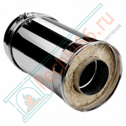 Сэндвич труба V50R с изол L=250 (AISI-310S/0,8-ОЦИНК-RAL/0,5) d-150/250 (Вулкан-Cerablanket)