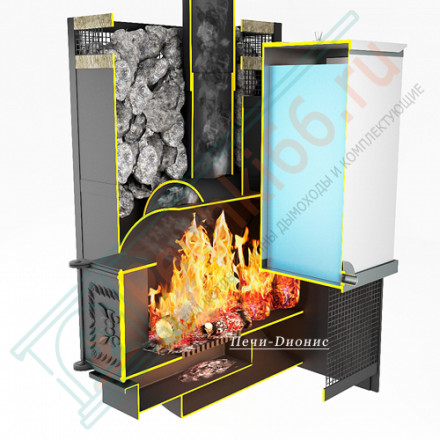 Печь банная Емельяныч - 3/S 224 Сeramic, под бак 60 л (Дионис)