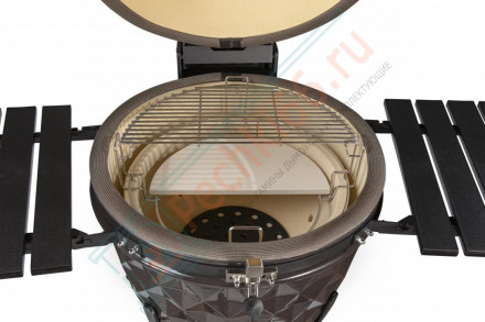 Керамический гриль Diamond Egg XL серый
