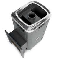 Газовая печь для бани Уренгой 2018 Inox БСЭ ТО антрацит (T.M.F)