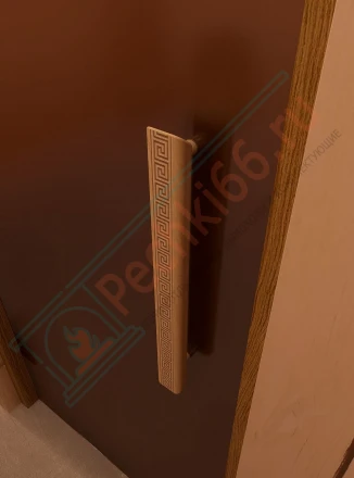 Стеклянная дверь для сауны и бани "Фаворит BLACK бронза матовая" 1900х700 по коробке (DoorWood)