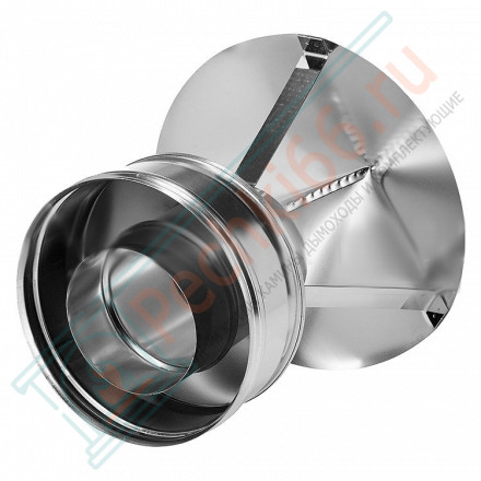 Зонт на трубу с изол (НЕРЖ-321/0,5-НЕРЖ-439/0,5) d-115/200 (Дымок-Lux)