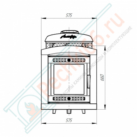 Печь банная Атмосфера L КТТ комбинированная талькохлорит наборный (ProMetall)