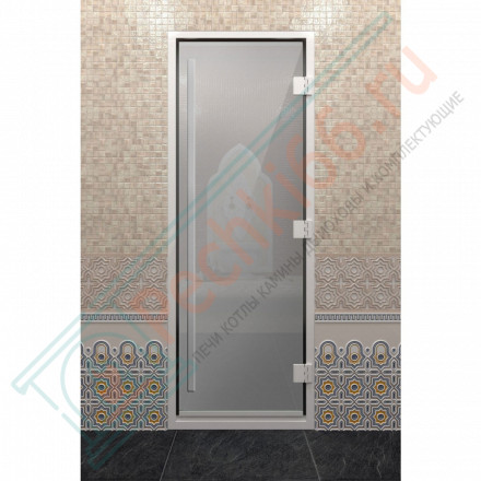 Стеклянная дверь DoorWood «Хамам Престиж Сатин» 2100х800 мм