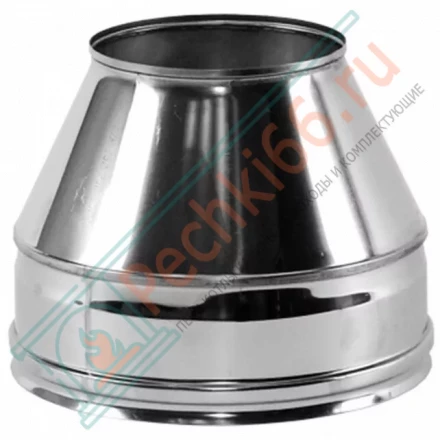 Конус Факел V50R с изол (AISI-321/0,8-ОЦИНК-RAL/0,5) d-120/220 (Вулкан-Cerablanket)