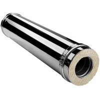 Сэндвич труба V50R с изол L=1000 (AISI-321/0,8-AISI-304/0,5) d-130/230 (Вулкан-Cerablanket)