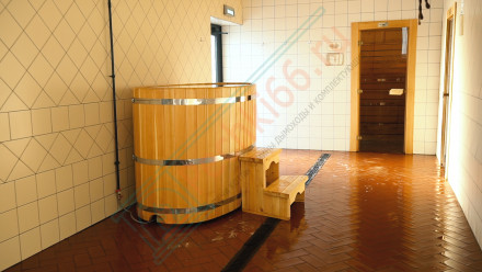 Купель кедровая овальная 78х120х120 (НКЗ)