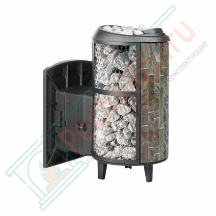 Печь банная «Атмосфера L» с комбинированной облицовкой «Жадеит» наборный (ProMetall)