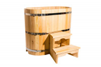 Купель кедровая овальная 78х140х120 (НКЗ)