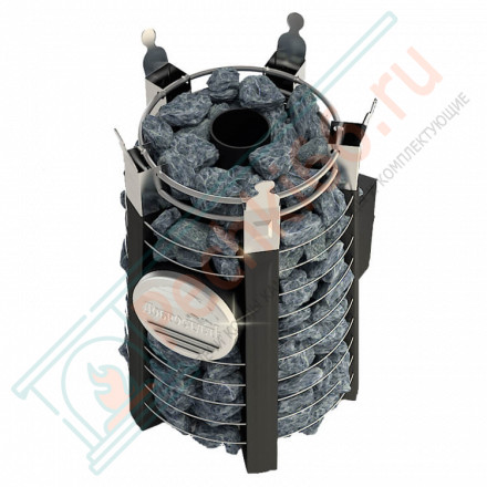 Банная печь Фредерика СТОУН со стеклом (Добросталь)