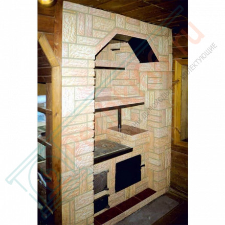 Плитка прямая Рваный камень Хаос (0.6 м2 в коробке) (Терракот)