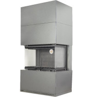 Камин Родос 800 графит черный шамот (ЭкоКамин)