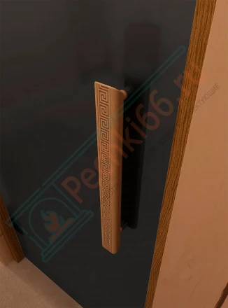 Стеклянная дверь для сауны и бани "Фаворит BLACK графит матовый" 200х70 по коробке (DoorWood)