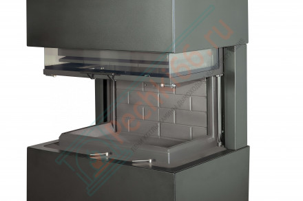 Камин Родос 800 графит белый шамот (ЭкоКамин)