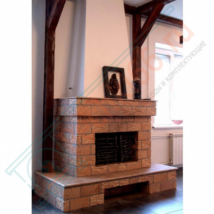 Плитка угловая Шамот Мини, шт. (Терракот)