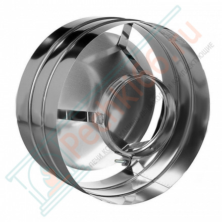 Зонт с ветрозащитой без изол (НЕРЖ-321/0,5) d-130 (Дымок-Lux)