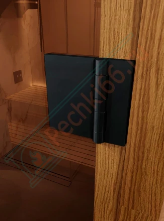 Стеклянная дверь для сауны и бани "Фаворит BLACK бронза прозрачная" 180х70 по коробке (DoorWood)