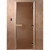 Дверь стеклянная для бани "Теплая ночь" бронза матовая 1900х700 (DoorWood)