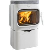 Чугунная печь-камин F 105 R B WHE, стеатит (Jotul)