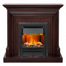 Электрический Каминокомплект Bradford - Темный дуб с очагом Brookline Black Электрический Каминокомплект Bradford - Темный дуб с очагом Brookline Black