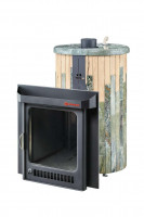 Дровяная банная печь ОПТИМА Жадеит + Окаменевшее дерево (Ферингер)