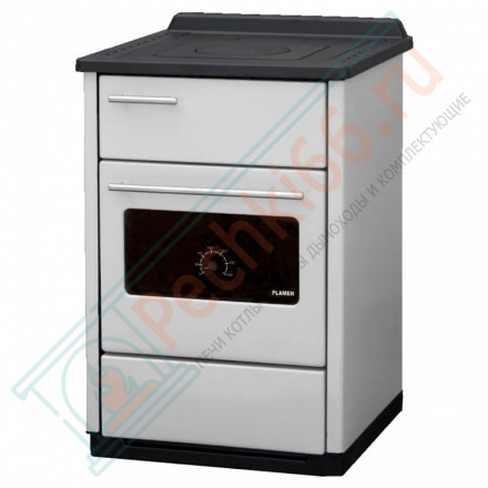 Отопительно-варочная плита CALOREX 60 N, белая (Plamen) 8 кВт