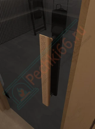 Стеклянная дверь для сауны и бани "Фаворит графит прозрачный" 1900х700 по коробке (DoorWood)