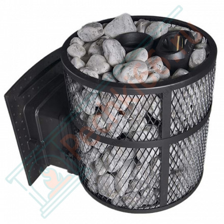 Печь для бани Атмосфера М+, усиленная каменка, сетка нержавейка (ProMetall)