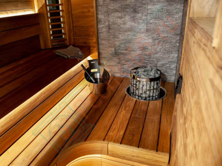 Электрическая печь Cilindro Pro PC100E/135E Black Steel (Harvia)