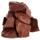 Камень для бани Кварцит малиновый, колотый, 20 кг (Россия)