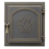 Дверца печная чугунная 271, бронза (Везувий) Дверца печная чугунная 271, бронза (Везувий)