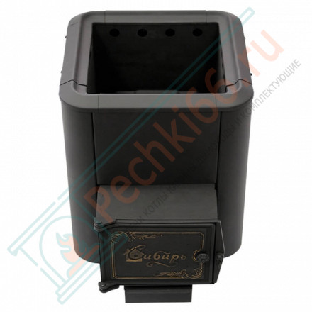 Чугунная банная печь Сибирь-15, конвекционная, с чугунной дверцей (НМК)