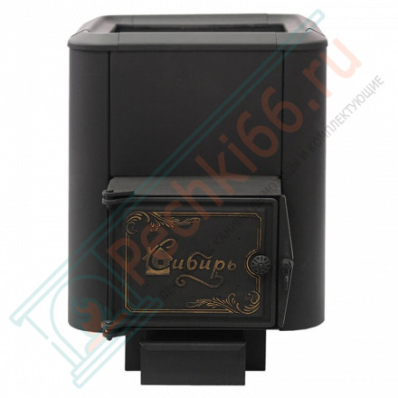 Чугунная банная печь Сибирь-15, конвекционная, с чугунной дверцей (НМК)