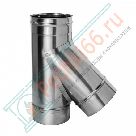 Тройник 45° без изол (НЕРЖ-321/0,5) d-200 (Дымок-Lux)