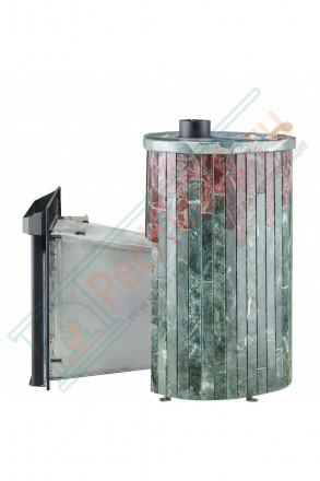 Дровяная банная печь Ферингер ОПТИМА "Змеевик + Россо Леванте" до 28 м³