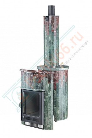 Дровяная банная печь Ферингер ОПТИМА "Змеевик + Россо Леванте" до 28 м³
